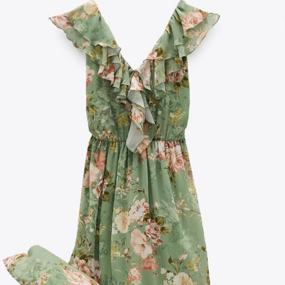 🔥Last 2🔥 ZARA Floral midi dress - Picture 10 of 10